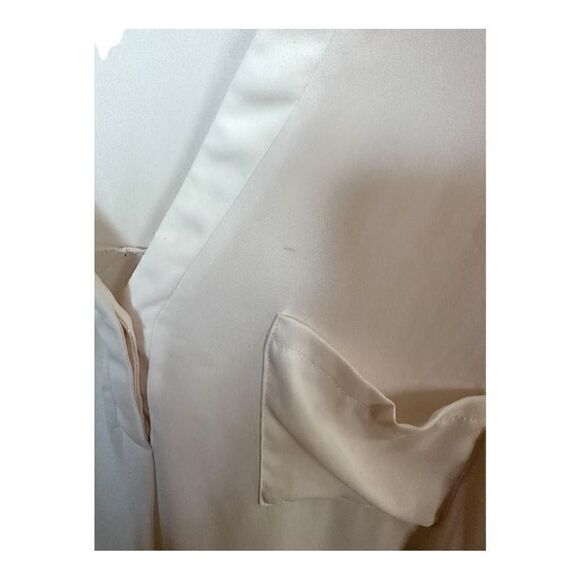 LUSH White Chiffon Popover Blouse - Size S - Picture 8 of 10